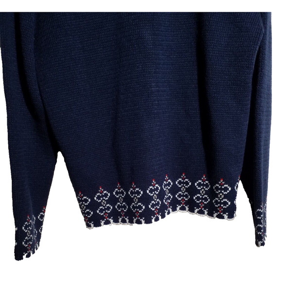 Vintage Amana Blue Button Front Cardigan Sweater Size Small - Picture 4 of 7